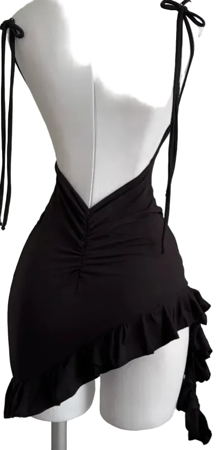 Backless Lace up Dress - Image 3