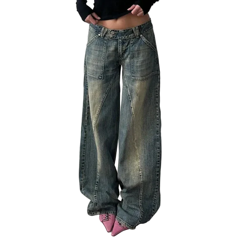 Washed Loose Jeans - Image 4