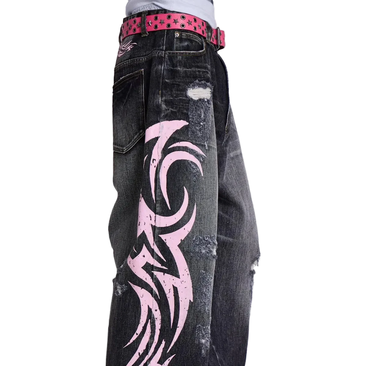 Pink Graphip Jeans - Image 3
