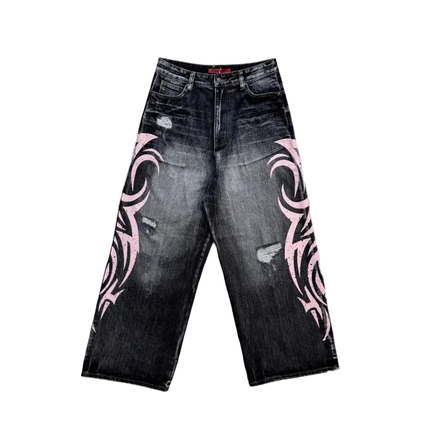 Pink Graphip Jeans - Image 5