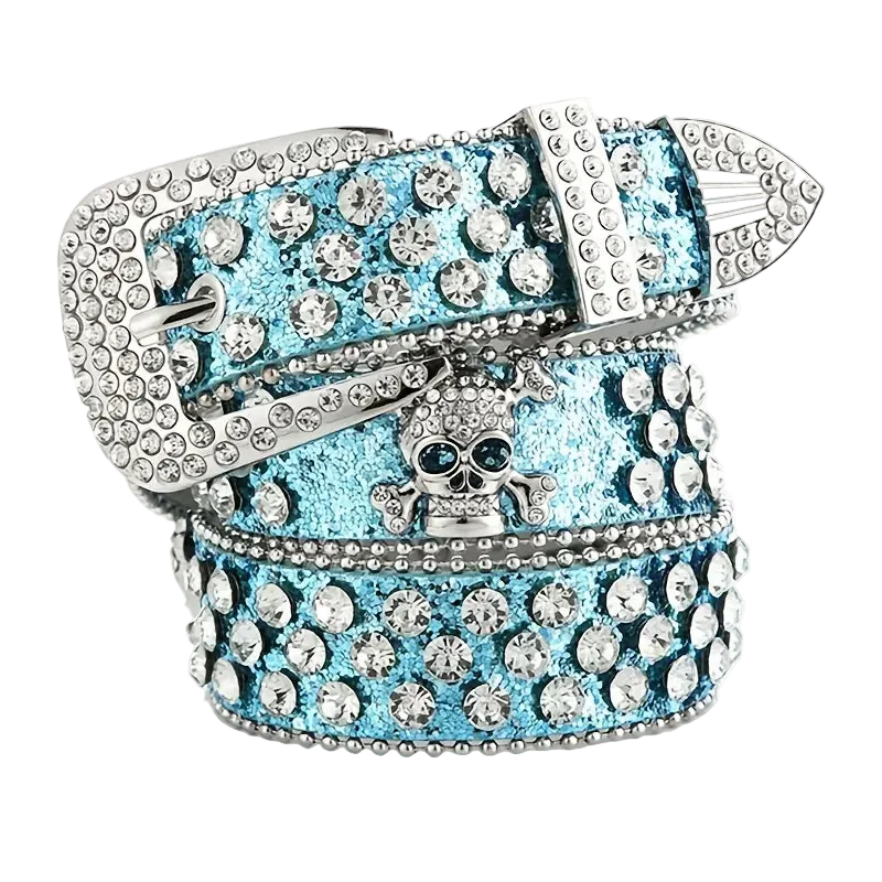 Rhinestone Skull Belt - Image 4