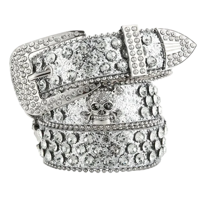 Rhinestone Skull Belt - Image 5