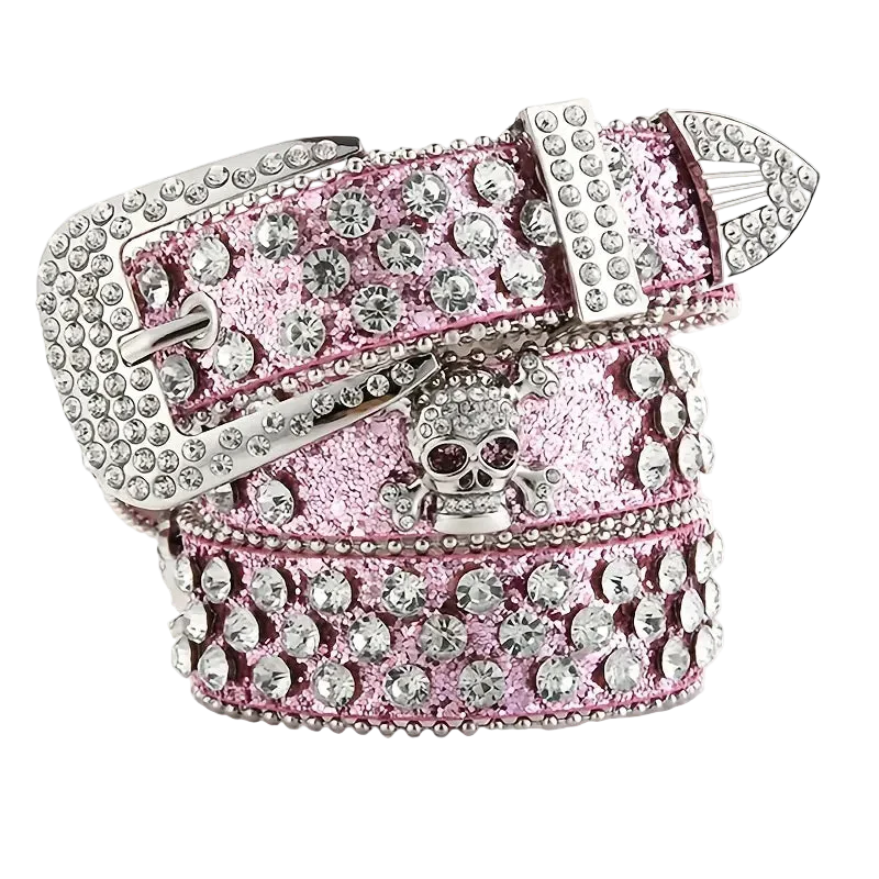 Rhinestone Skull Belt - Image 6