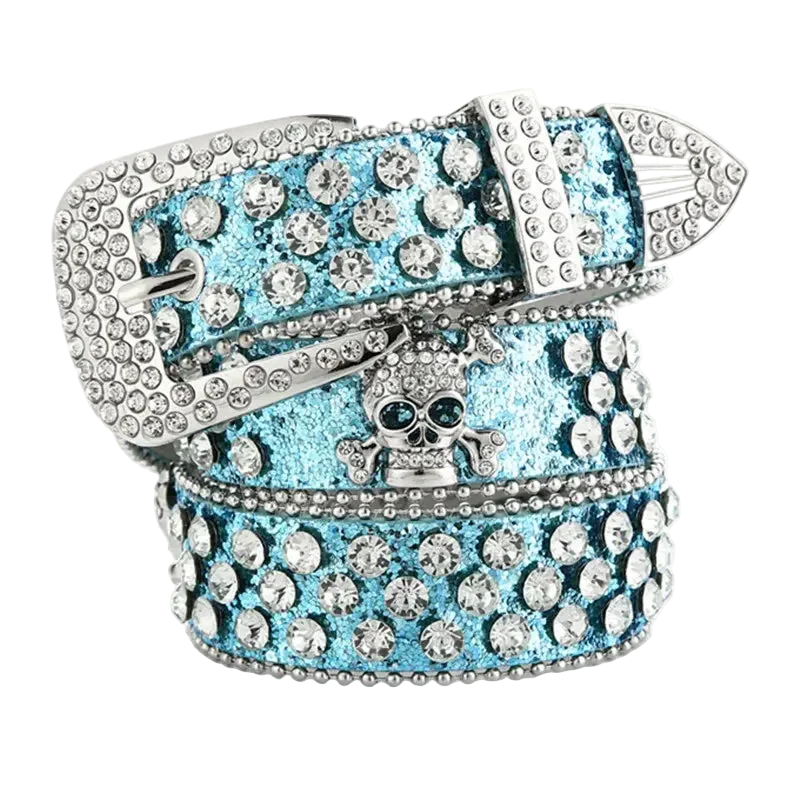 Rhinestone Skull Belt - Image 7