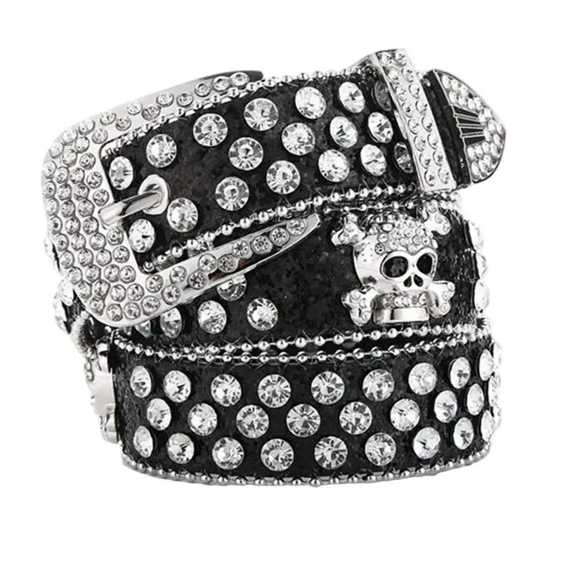 Rhinestone Skull Belt - Image 8