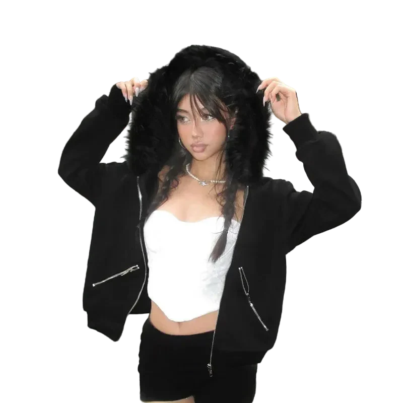 Fur Hoodie - Image 3