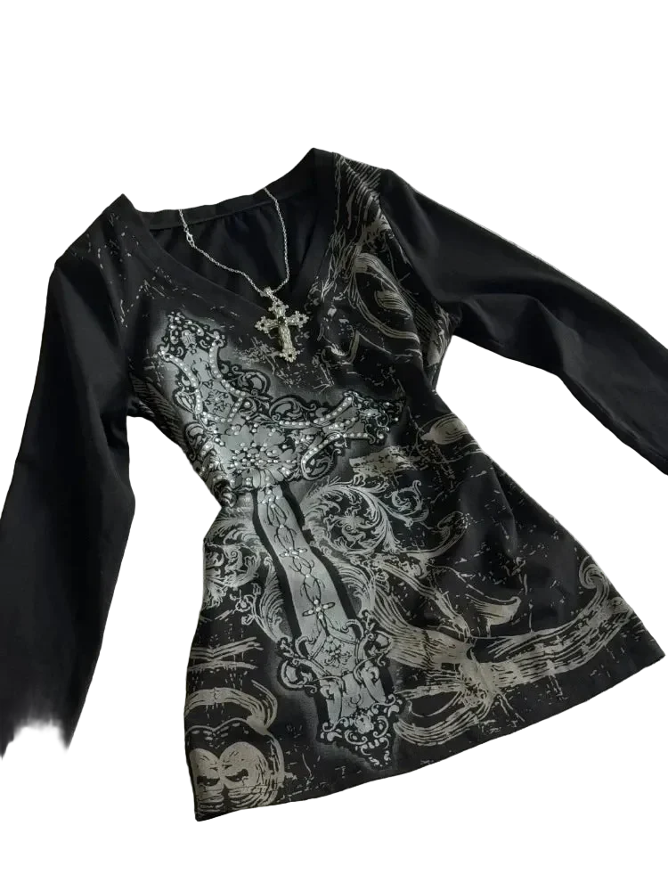 Black Printed Shirt - Image 4