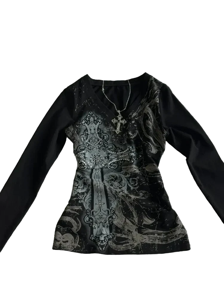 Black Printed Shirt - Image 5