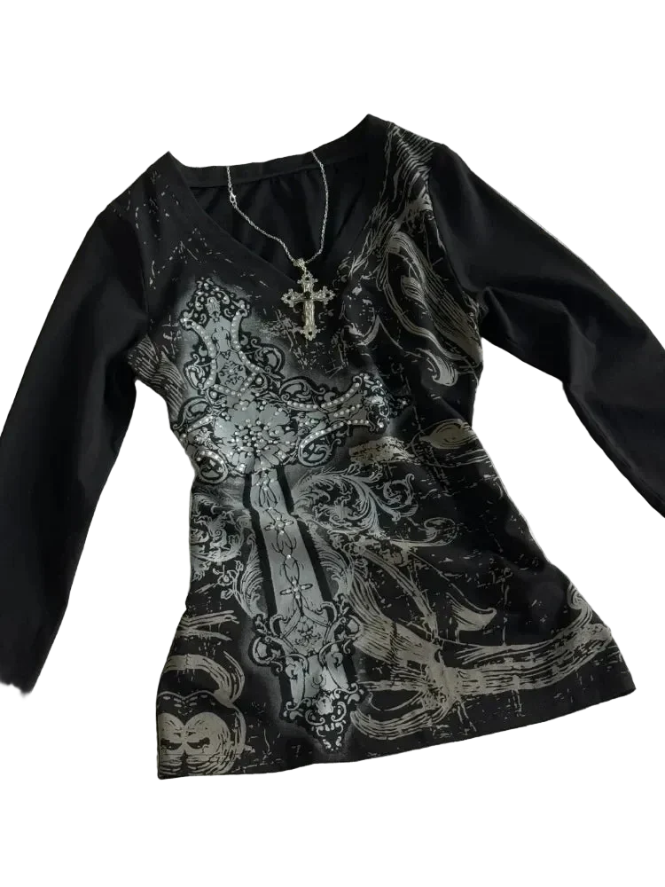 Black Printed Shirt - Image 6