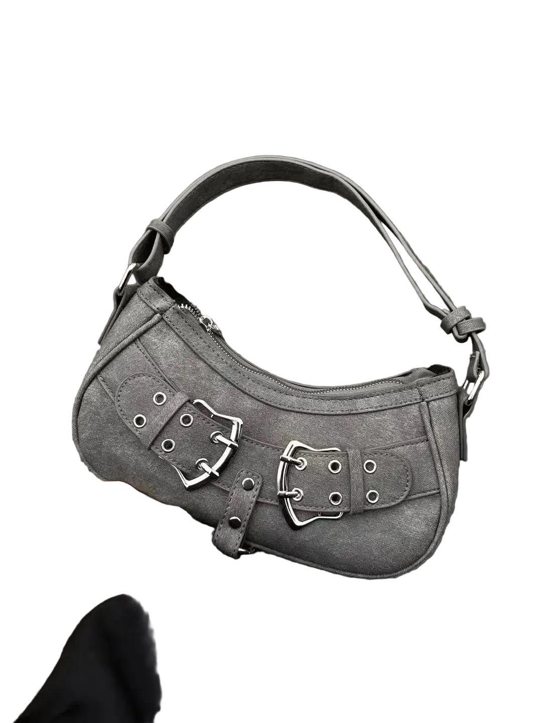 Denim Shoulder Bag - Image 3