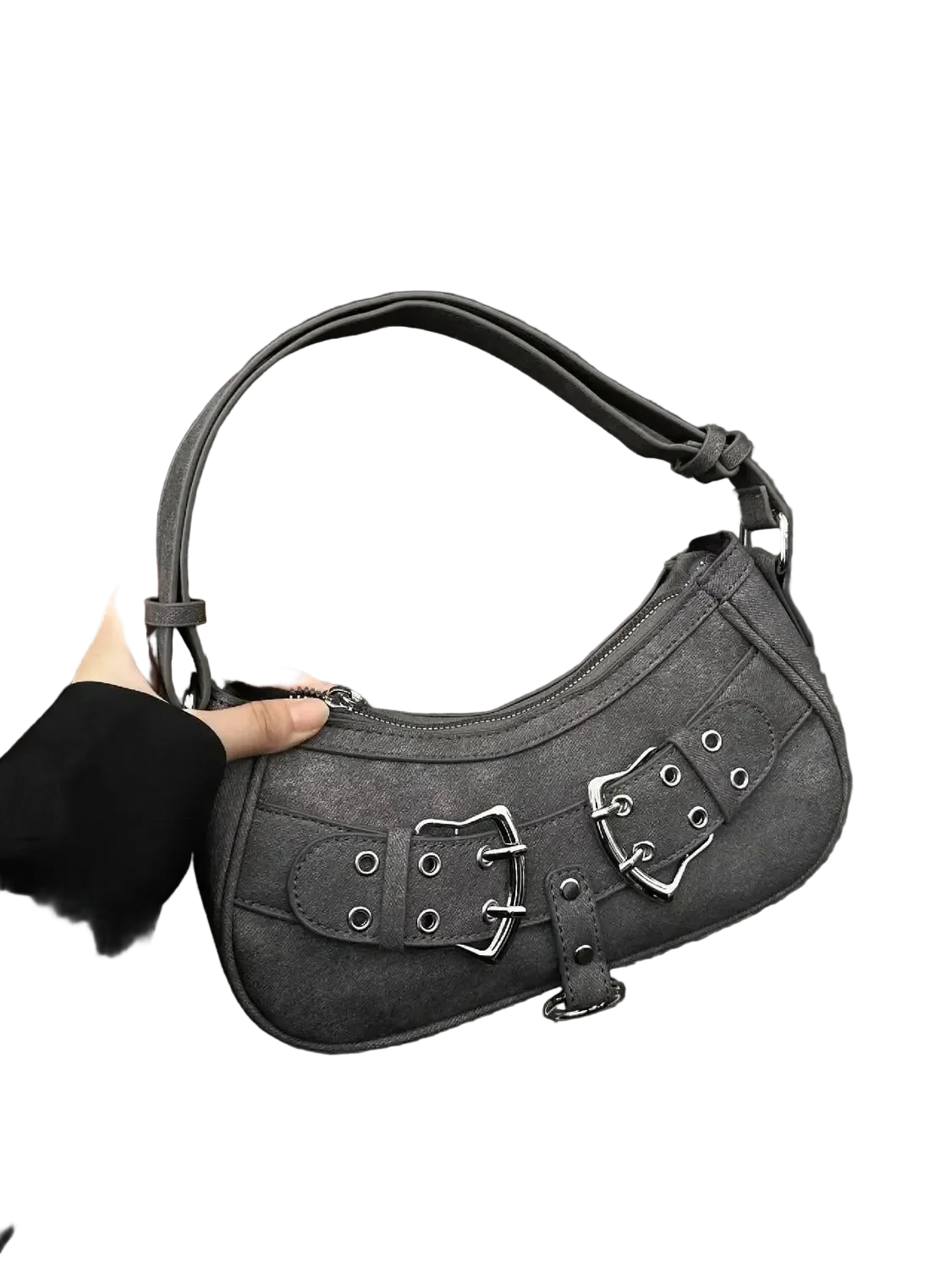 Denim Shoulder Bag - Image 5