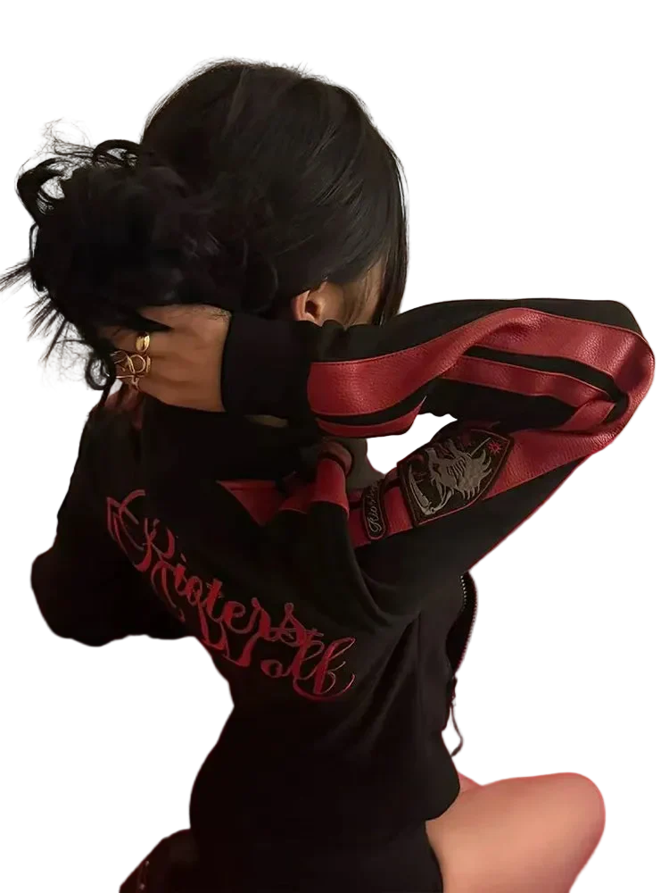 Letter Print Jacket - Image 5