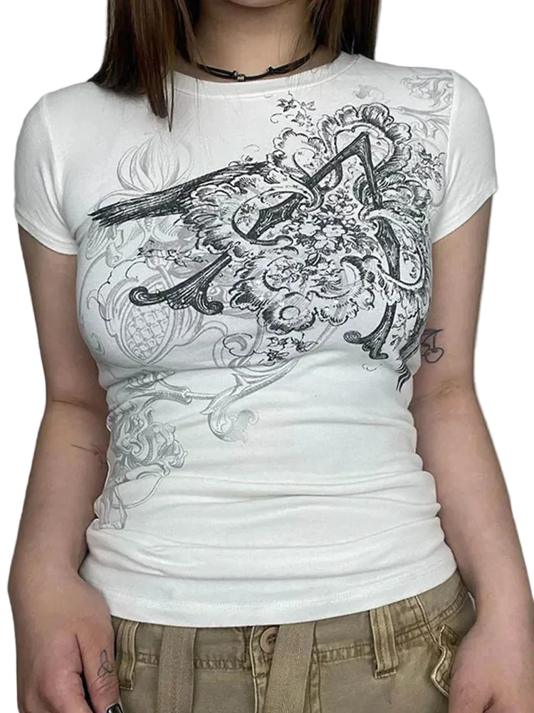 Graphic Crop Top - Image 4