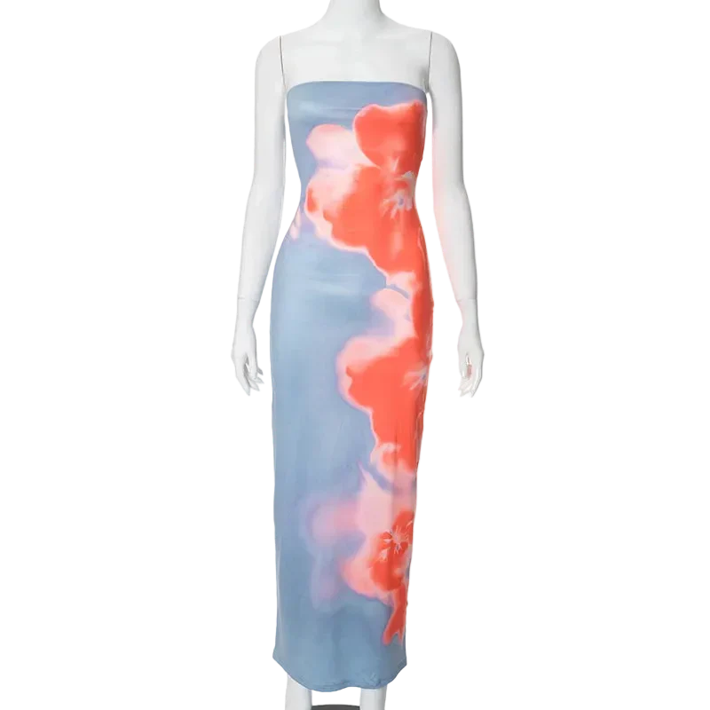 Print Tube Dress - Image 5