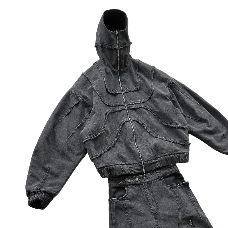 Denim Hoodie - Image 6