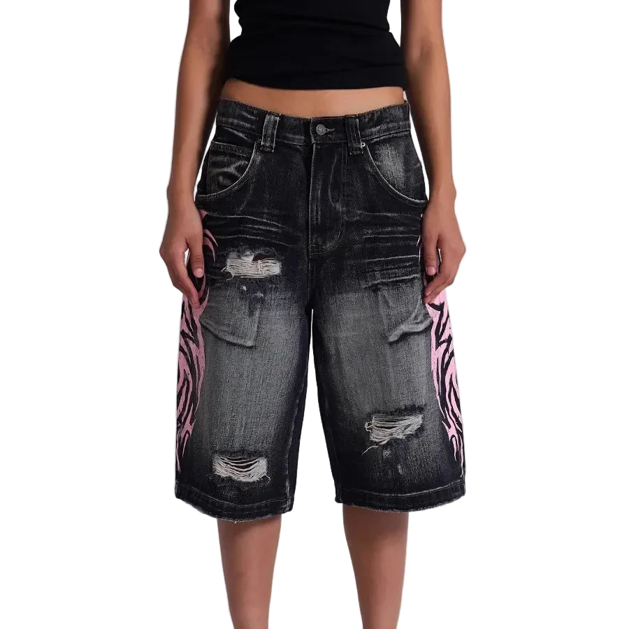 Pink Graphic Shorts